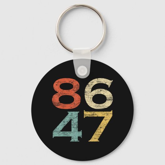 Clic stijl 86 47 Anti Trump Sleutelhanger (Voorkant)