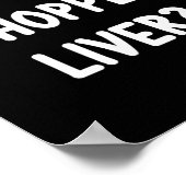 Clic T - shirts Grappig Wat ben ik gehakte lever J Poster (Hoek)