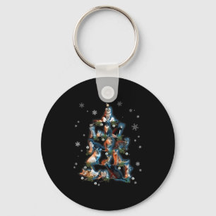 Clic Vakantie Kitty Kat Kerstboom Meowy Catmas Sleutelhanger