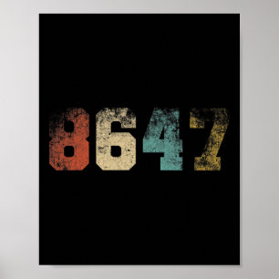 Clic Vintage Jaren 80 Stijl 86 47 4 Juli Grunge Ne Poster