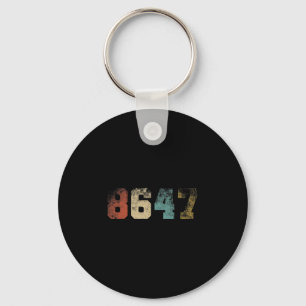 Clic Vintage Jaren 80 Stijl 86 47 4 juli Grunge Ne Sleutelhanger