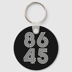Clic Vintage Stijl 86 45 Anti Trump Grappig  Sleutelhanger
