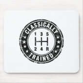 Clically Trained Car Guy Manual Transmission Stick Muismat (Voorkant)