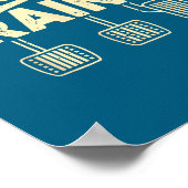 Clically Trained Retro Racing Three Pedals Manual  Poster (Hoek)