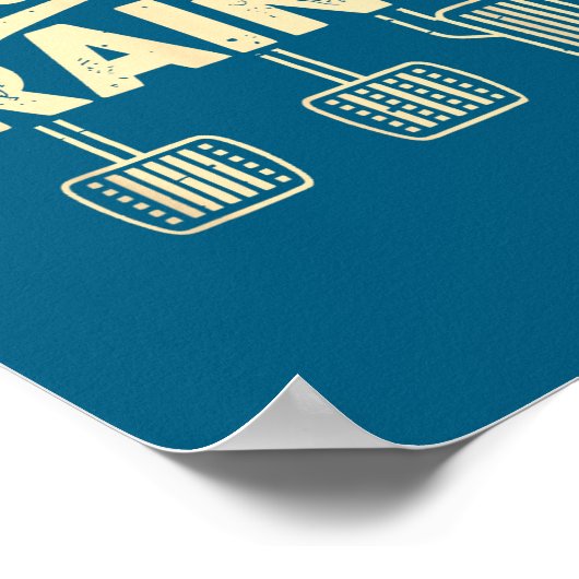 Clically Trained Retro Racing Three Pedals Manual  Poster (Hoek)