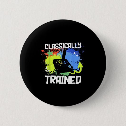 Clically Trained Video Game Retro Gaming Joystick Ronde Button 5,7 Cm (Voorkant)