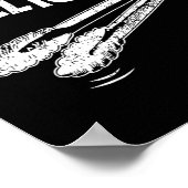 Click A Click Tongs Bbq Byrbecue Byrbecuing Hangin Poster (Hoek)