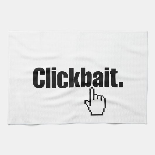 Clickbait. Theedoek (Horizontaal)