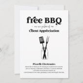 Client Appreciation Business BBQ Party Invitation Kaart (Voorkant)