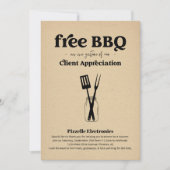 Client Appreciation Business BBQ Party Invitation Kaart (Voorkant)
