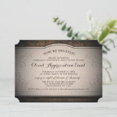 Client Appreciation Event Custom Rustic Invitation Kaart (Staand voorkant)