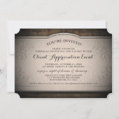 Client Appreciation Event Custom Rustic Invitation Kaart (Voorkant)