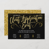 Client Appreciation Event Invitation Kaart (Voorkant / Achterkant)