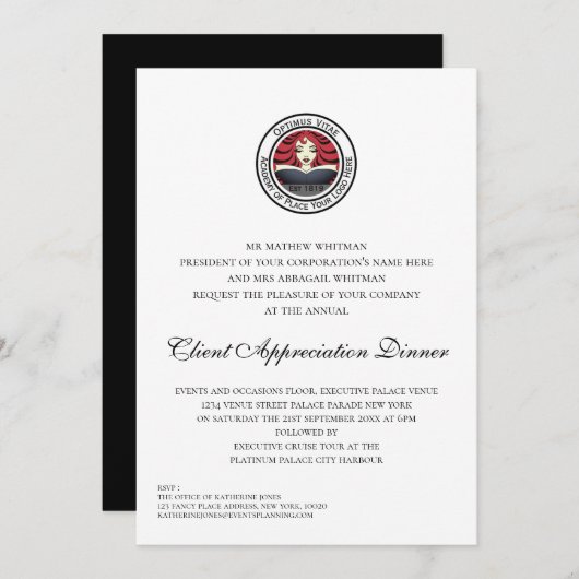 Client Appreciation Event Kaart (Voorkant / Achterkant)