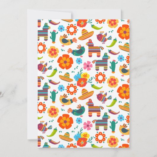 Client Appreciation Fiesta Party Kaart (Achterkant)