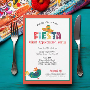 Client Appreciation Fiesta Party Kaart