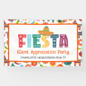 Client Appreciation Fiesta Party Spandoek (Horizontaal)