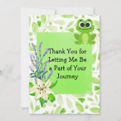 Client Appreciation Note – Green Pastel Floral Bedankkaart (Voorkant)