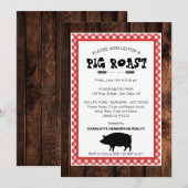 Client Appreciation Pig Roast BBQ Party Invitation Kaart (Voorkant / Achterkant)