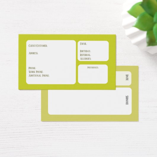 Client Card Visitekaartje (Bureau)