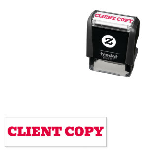 Client Copy Text Sjabloon voor documenten Zelfinktende Stempel