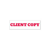 Client Copy Text Sjabloon voor documenten Zelfinktende Stempel (Design)