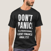 Client Finance Analyst T-shirt (Voorkant)