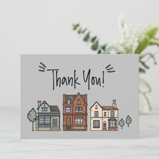 Client New Home Flat - Hartelijk dank - Kaart (Staand voorkant)