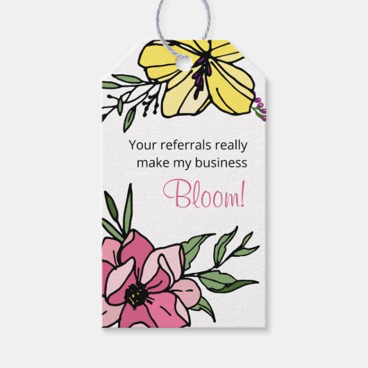 Client Pop op Logo onroerend goed Cadeaulabel