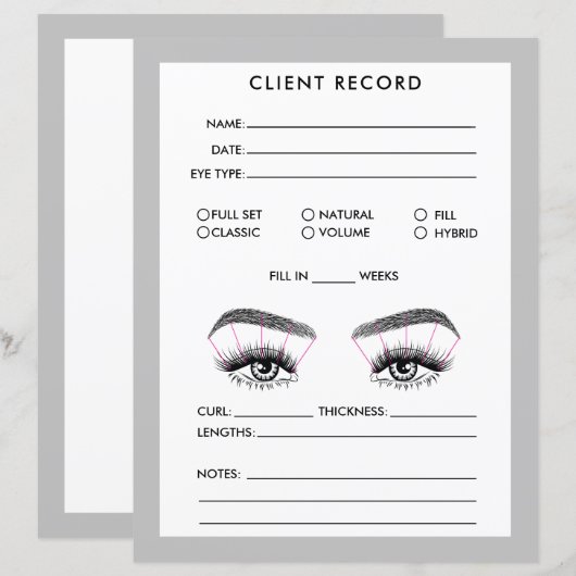 Client Record toevoegen Logo (Voorkant / Achterkant)