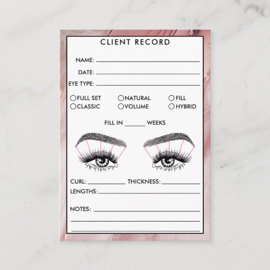 Client Record toevoegen Logo Visitekaartje (Voorkant)