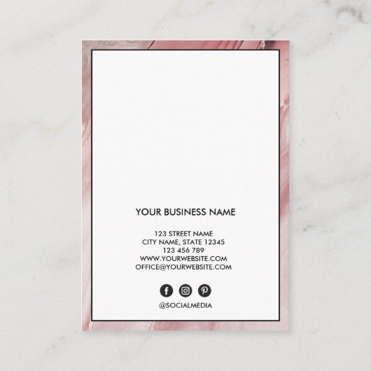 Client Record toevoegen Logo Visitekaartje (Achterkant)