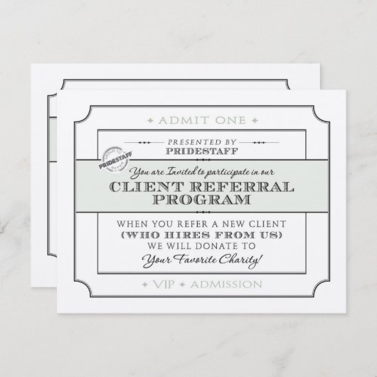 Client Reference Program Invite Kaart (Voorkant / Achterkant)