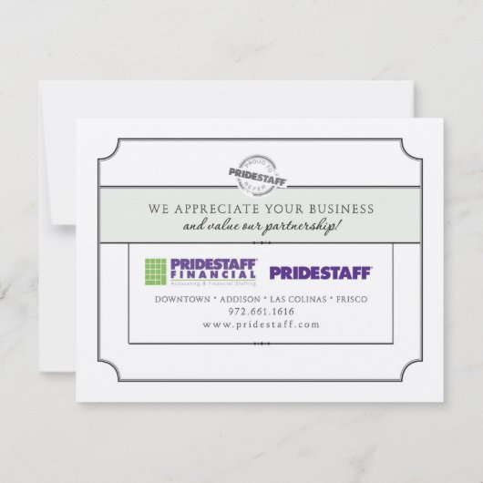 Client Reference Program Invite Kaart (Achterkant)