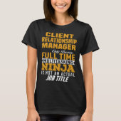 Client Relatie Manager T-shirt (Voorkant)