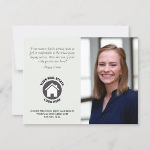 Client Review Contact Info Foto Real Estate Briefkaart
