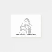 Client Sticky Notes voor reinigingsservice (Voorkant)