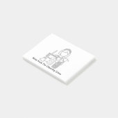 Client Sticky Notes voor reinigingsservice (Schuin)