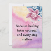 Client Thank You Card from Your Therapist – Custom Bedankkaart (Achterkant)