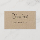 Cliënt Verwijs een Kaart van de Verwijzing van de (Voorkant)