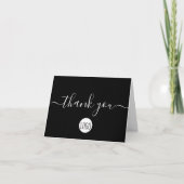  clientappreciatie zwart-wit beeld bedankkaart (Voorkant)