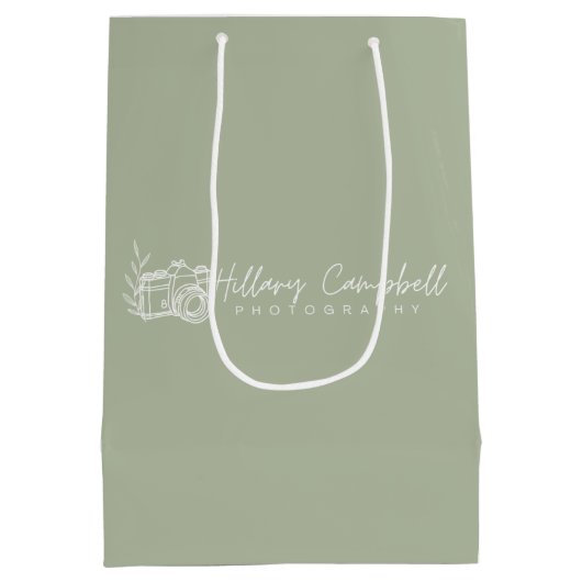 Cliëntgift Dank u Zak met Douane Logo Medium Cadeauzakje (Achterkant)