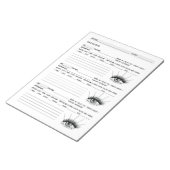 Clientrecord liggend streepje, client-extensies ui notitieblok (Schuin)