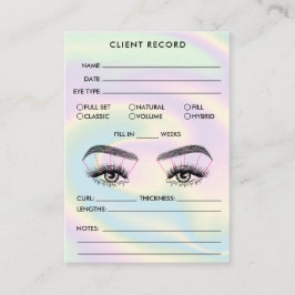 Clientrecord toevoegen Logo Holograaf Visitekaartje