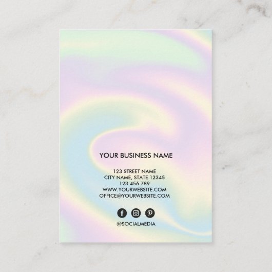 Clientrecord toevoegen Logo Holograaf Visitekaartje (Achterkant)