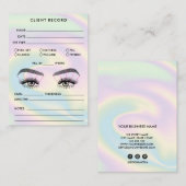 Clientrecord toevoegen Logo Holograaf Visitekaartje (Voorkant / Achterkant)