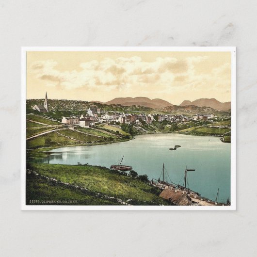 Clifden. Co. Galway, Ierland klassiek Photochrom Briefkaart (Voorkant)
