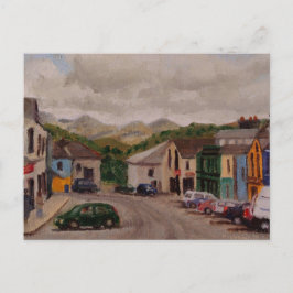 Clifden Ireland Cityscape Impressionistic Painting Briefkaart
