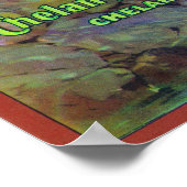 Cliff Apple Label - Chelan Herfsten, WA Poster (Hoek)