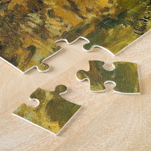 Cliff bij Sainte-Adresse Monet Fine Art Legpuzzel (Zijkant)